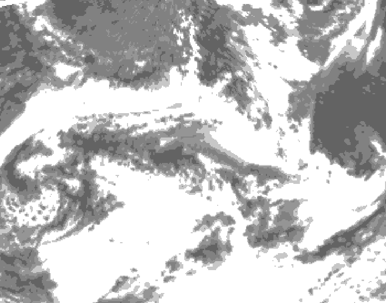 GDPS total cloud 198 hour forecast chart for Canada based on 2026/06/24 1200Z data