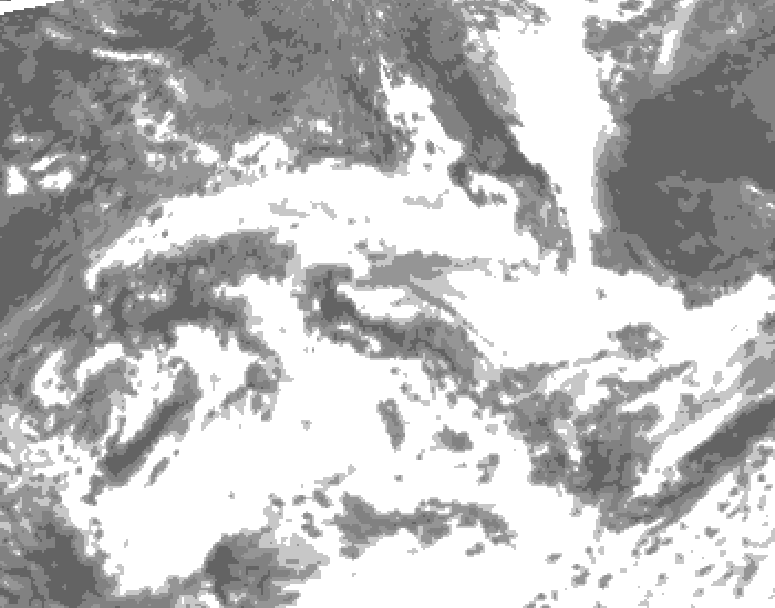 GDPS total cloud 216 hour forecast chart for Canada based on 2026/06/24 1200Z data