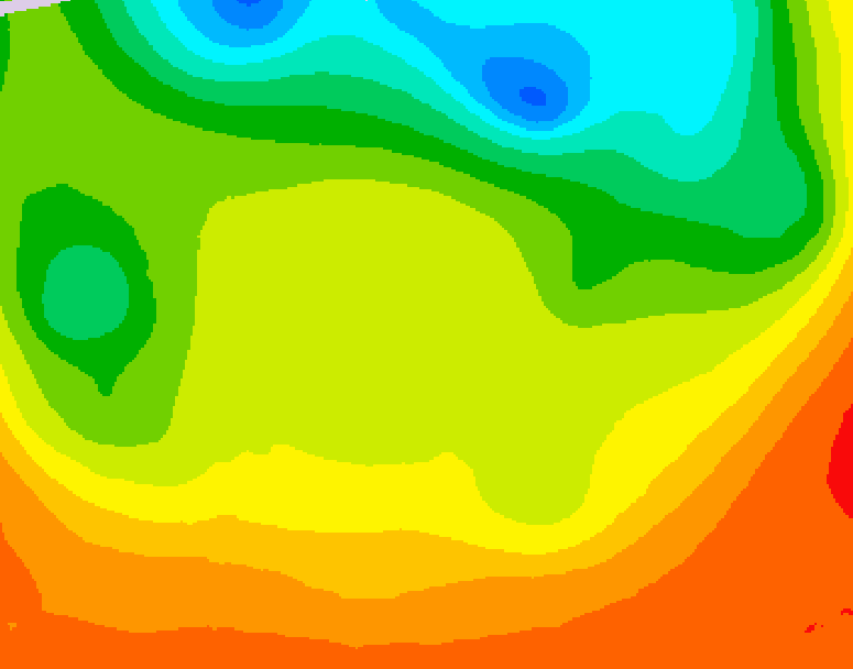 GDPS 500 millibar geopotential height 024 hour forecast chart for Canada based on 2026/06/25 0000Z data