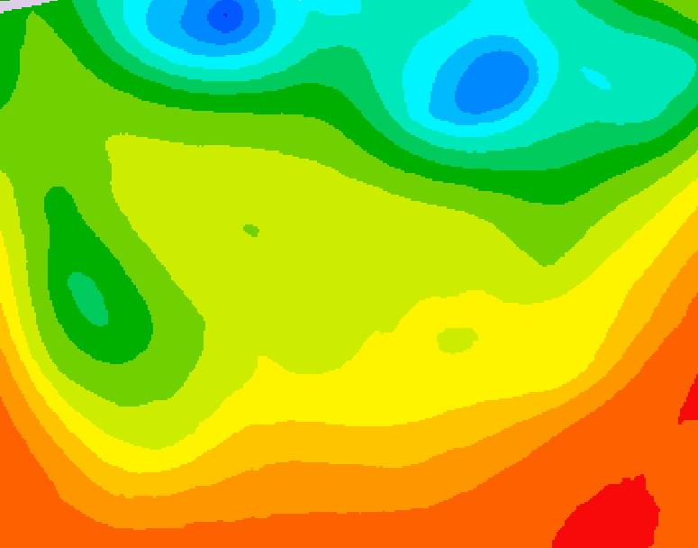 GDPS 500 millibar geopotential height 048 hour forecast chart for Canada based on 2026/06/25 0000Z data
