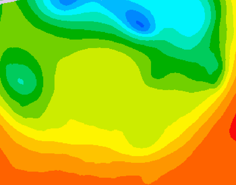 GDPS 500 millibar geopotential height 006 hour forecast chart for Canada based on 2026/06/25 1200Z data