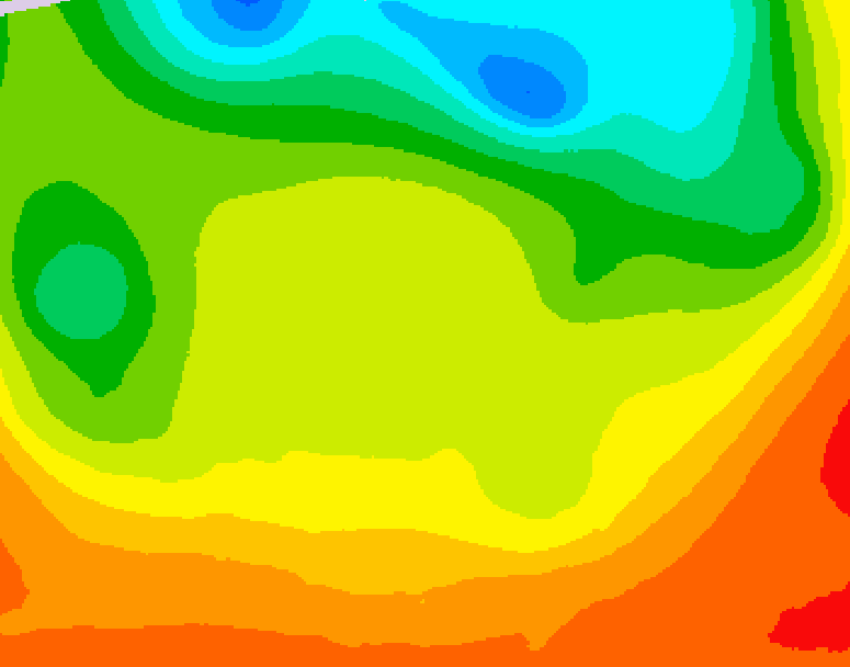 GDPS 500 millibar geopotential height 012 hour forecast chart for Canada based on 2026/06/25 1200Z data