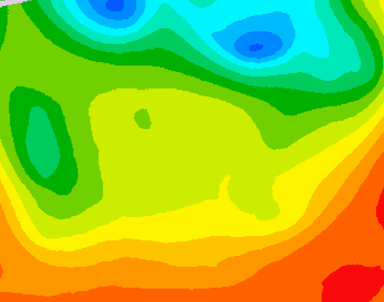 GDPS 500 millibar geopotential height 024 hour forecast chart for Canada based on 2026/06/25 1200Z data