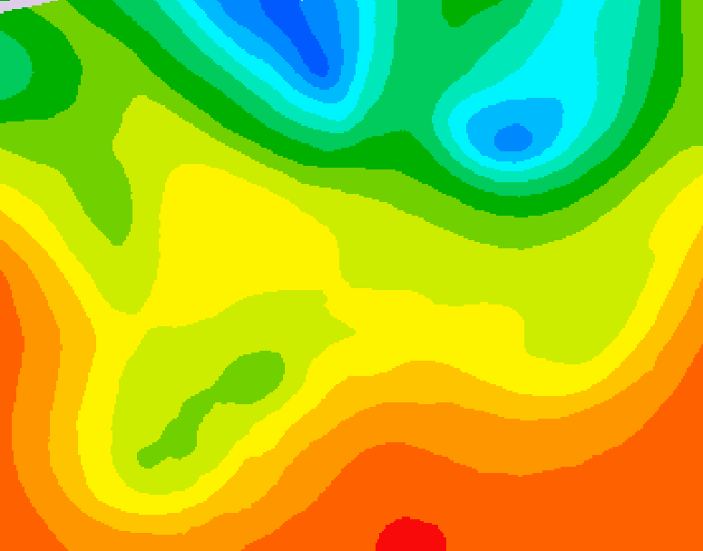 GDPS 500 millibar geopotential height 084 hour forecast chart for Canada based on 2026/06/25 1200Z data