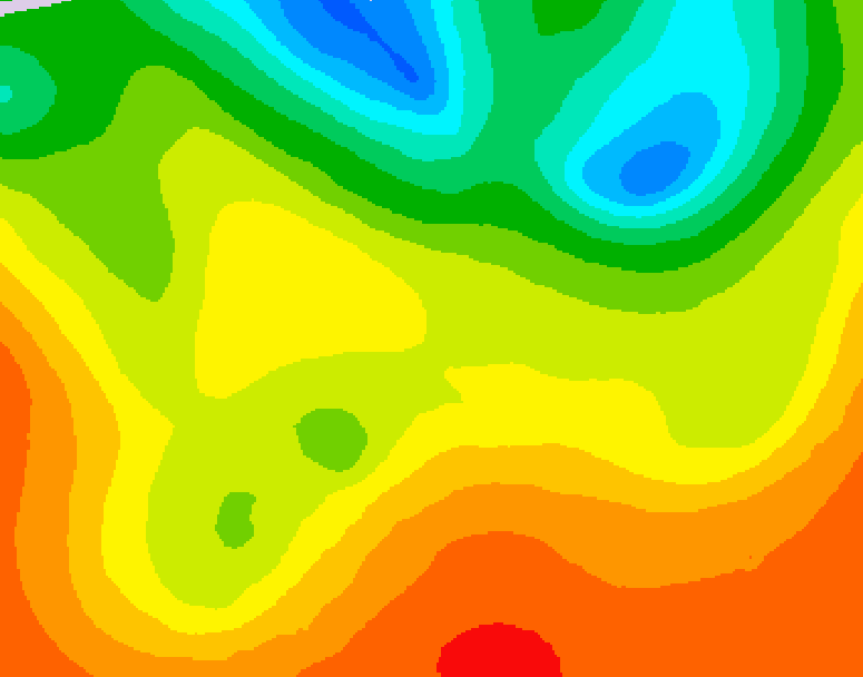 GDPS 500 millibar geopotential height 090 hour forecast chart for Canada based on 2026/06/25 1200Z data