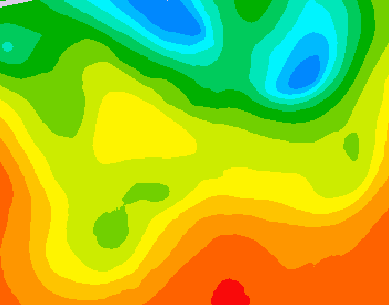 GDPS 500 millibar geopotential height 096 hour forecast chart for Canada based on 2026/06/25 1200Z data