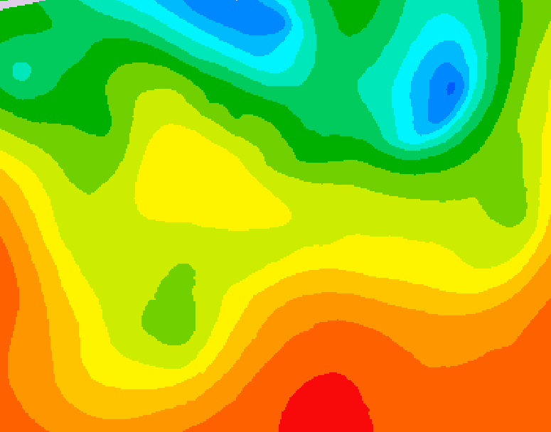 GDPS 500 millibar geopotential height 102 hour forecast chart for Canada based on 2026/06/25 1200Z data