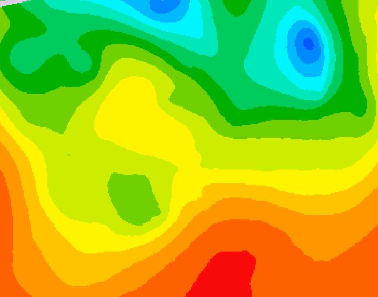 GDPS 500 millibar geopotential height 114 hour forecast chart for Canada based on 2026/06/25 1200Z data