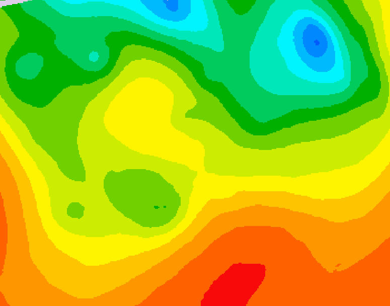 GDPS 500 millibar geopotential height 120 hour forecast chart for Canada based on 2026/06/25 1200Z data