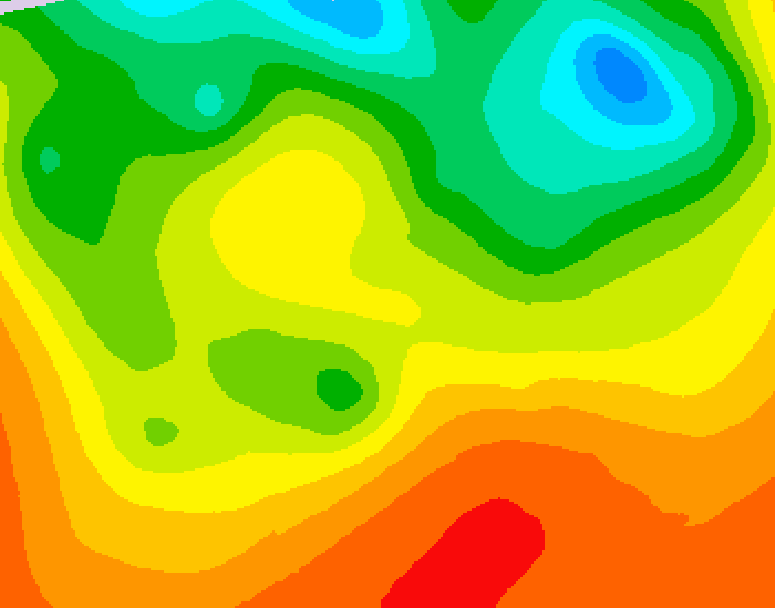GDPS 500 millibar geopotential height 126 hour forecast chart for Canada based on 2026/06/25 1200Z data