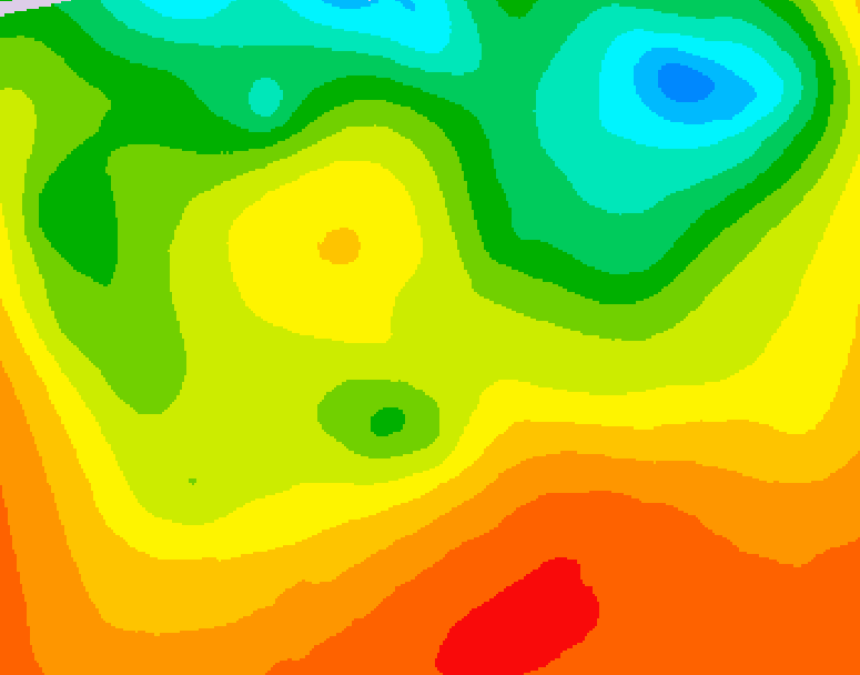 GDPS 500 millibar geopotential height 132 hour forecast chart for Canada based on 2026/06/25 1200Z data