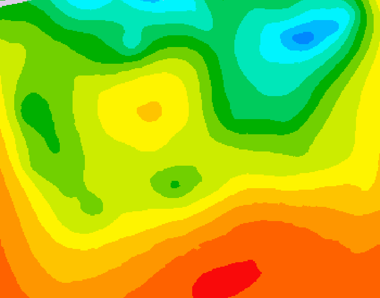GDPS 500 millibar geopotential height 138 hour forecast chart for Canada based on 2026/06/25 1200Z data