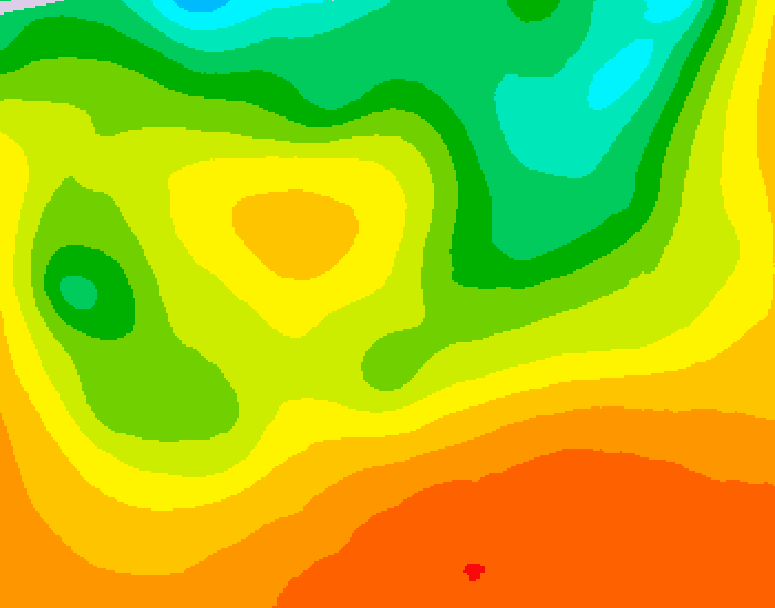 GDPS 500 millibar geopotential height 150 hour forecast chart for Canada based on 2026/06/25 1200Z data