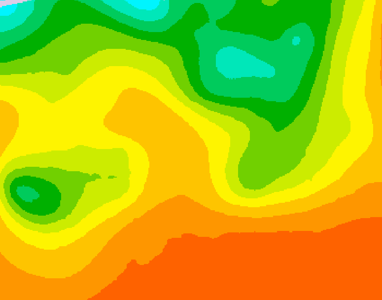 GDPS 500 millibar geopotential height 180 hour forecast chart for Canada based on 2026/06/25 1200Z data