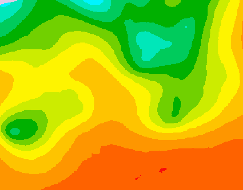 GDPS 500 millibar geopotential height 186 hour forecast chart for Canada based on 2026/06/25 1200Z data