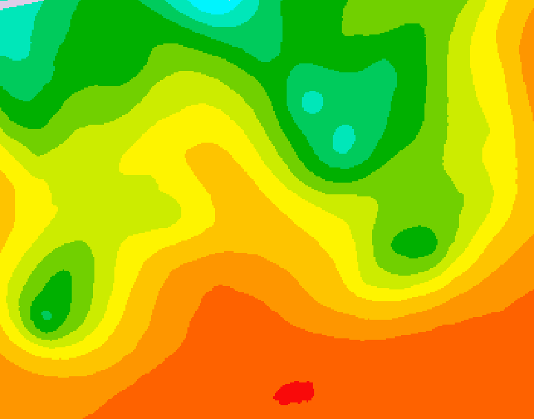 GDPS 500 millibar geopotential height 198 hour forecast chart for Canada based on 2026/06/25 1200Z data