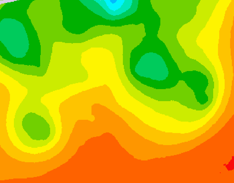 GDPS 500 millibar geopotential height 222 hour forecast chart for Canada based on 2026/06/25 1200Z data
