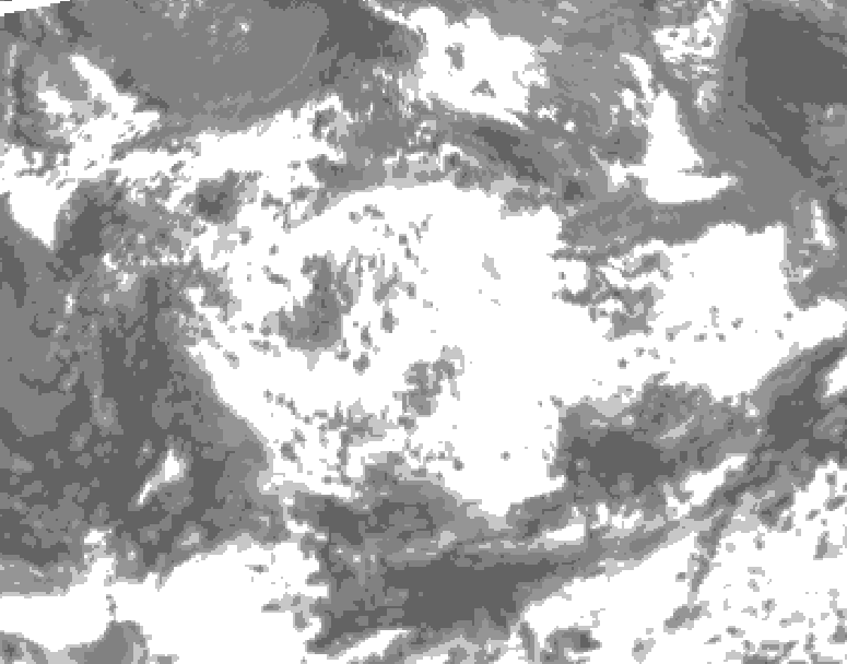 GDPS total cloud 036 hour forecast chart for Canada based on 2026/06/25 0000Z data