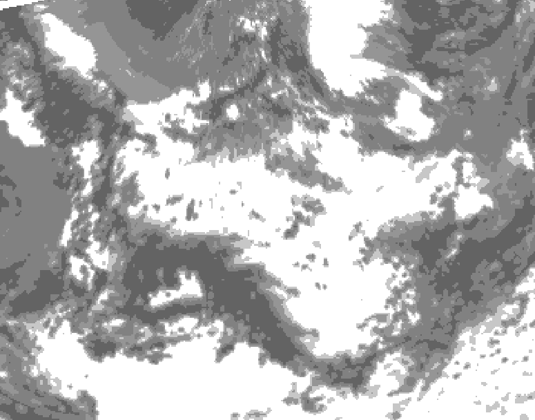 GDPS total cloud 084 hour forecast chart for Canada based on 2026/06/25 0000Z data