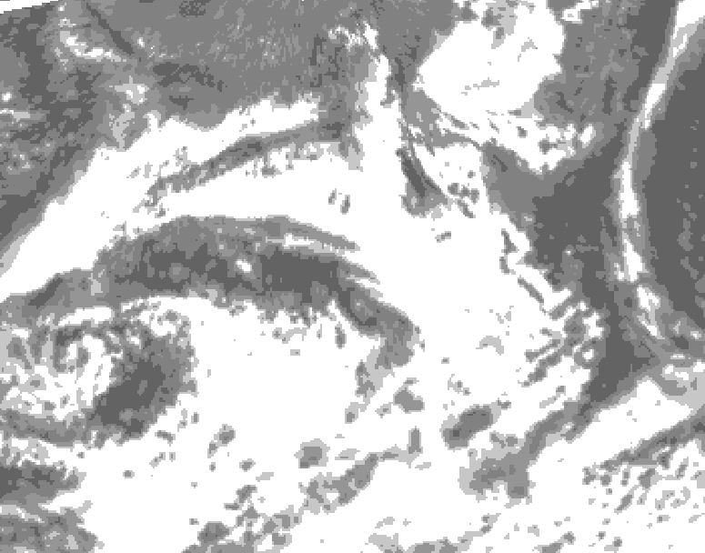 GDPS total cloud 192 hour forecast chart for Canada based on 2026/06/25 0000Z data