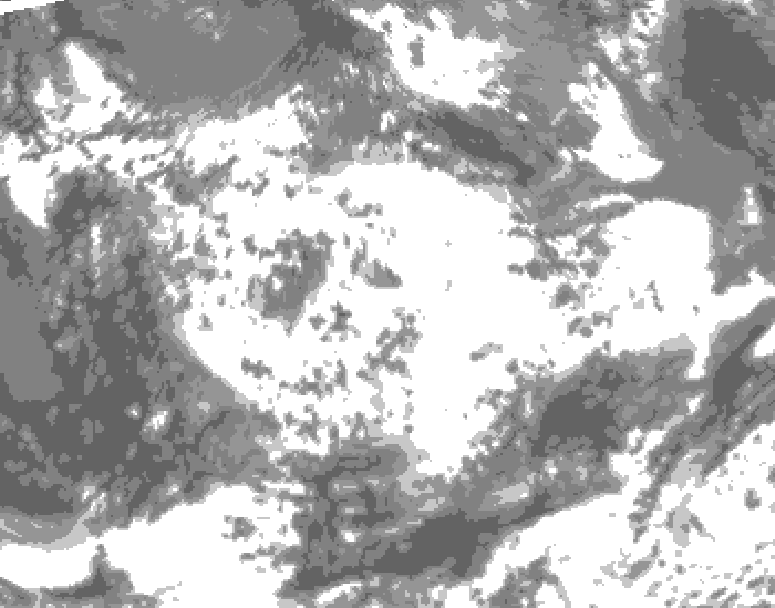 GDPS total cloud 024 hour forecast chart for Canada based on 2026/06/25 1200Z data