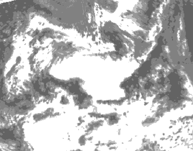 GDPS total cloud 174 hour forecast chart for Canada based on 2026/06/25 1200Z data