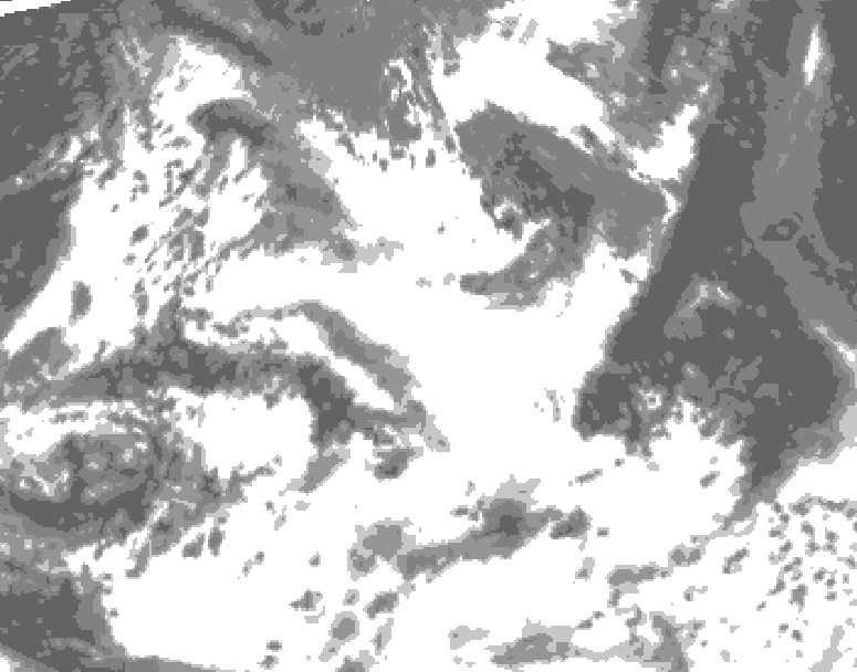 GDPS total cloud 186 hour forecast chart for Canada based on 2026/06/25 1200Z data