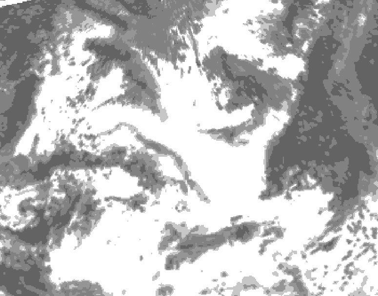 GDPS total cloud 192 hour forecast chart for Canada based on 2026/06/25 1200Z data