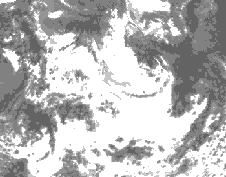 GDPS total cloud 216 hour forecast chart for Canada based on 2026/06/25 1200Z data