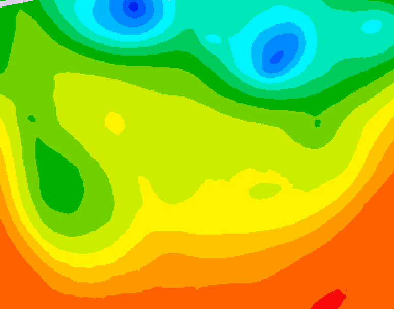 GDPS 500 millibar geopotential height 018 hour forecast chart for Canada based on 2026/06/26 1200Z data
