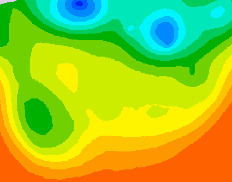 GDPS 500 millibar geopotential height 024 hour forecast chart for Canada based on 2026/06/26 1200Z data