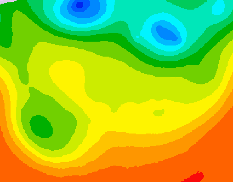 GDPS 500 millibar geopotential height 030 hour forecast chart for Canada based on 2026/06/26 1200Z data