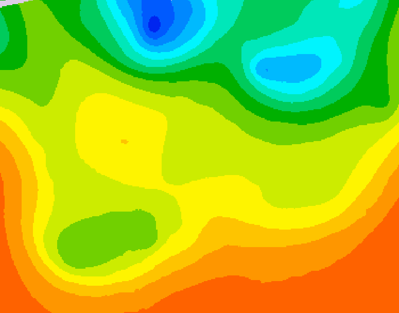 GDPS 500 millibar geopotential height 048 hour forecast chart for Canada based on 2026/06/26 1200Z data