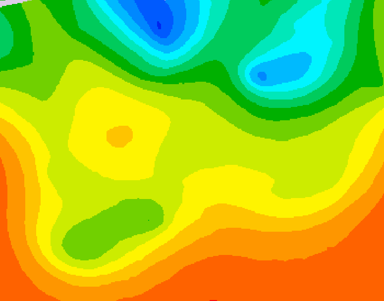 GDPS 500 millibar geopotential height 054 hour forecast chart for Canada based on 2026/06/26 1200Z data