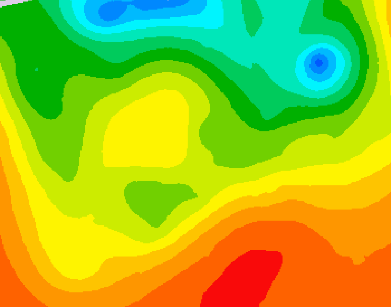 GDPS 500 millibar geopotential height 102 hour forecast chart for Canada based on 2026/06/26 1200Z data