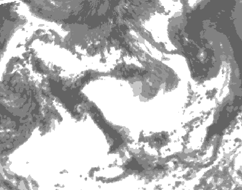 GDPS total cloud 234 hour forecast chart for Canada based on 2026/06/26 0000Z data