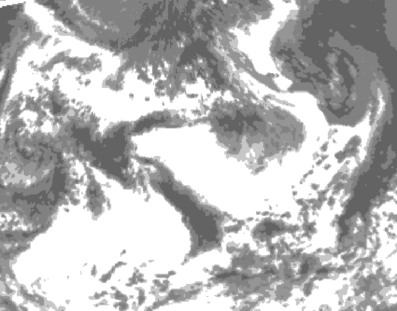 GDPS total cloud 240 hour forecast chart for Canada based on 2026/06/26 0000Z data