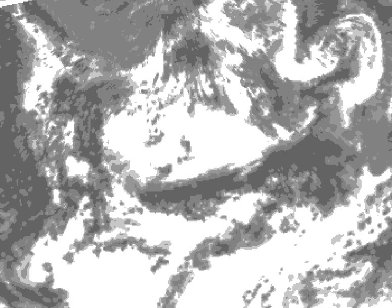 GDPS total cloud 120 hour forecast chart for Canada based on 2026/06/26 1200Z data