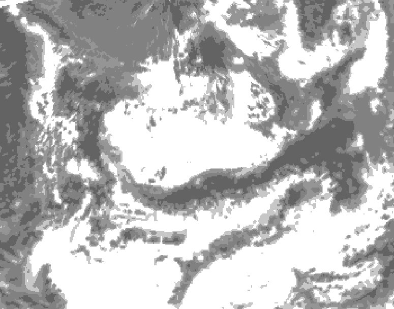GDPS total cloud 126 hour forecast chart for Canada based on 2026/06/26 1200Z data