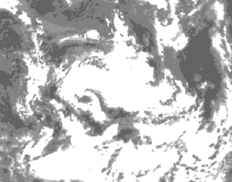GDPS total cloud 150 hour forecast chart for Canada based on 2026/06/26 1200Z data