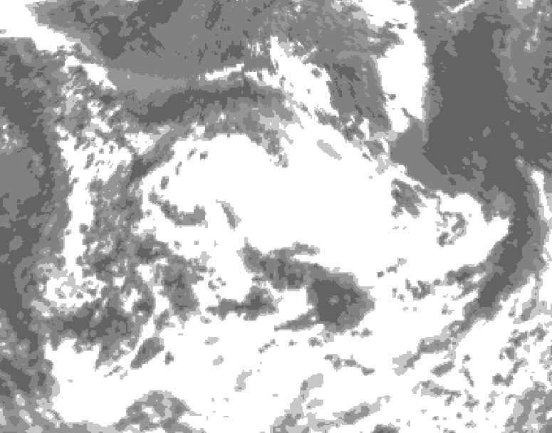 GDPS total cloud 162 hour forecast chart for Canada based on 2026/06/26 1200Z data