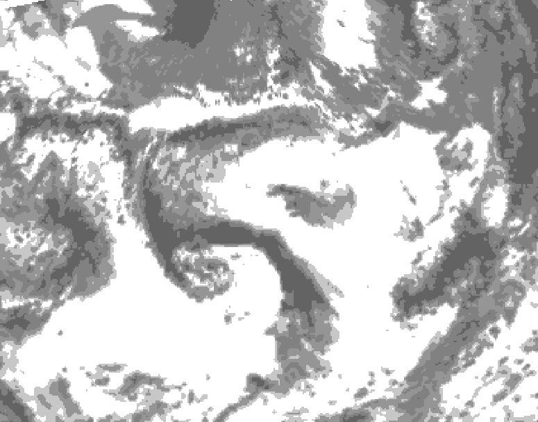 GDPS total cloud 222 hour forecast chart for Canada based on 2026/06/26 1200Z data