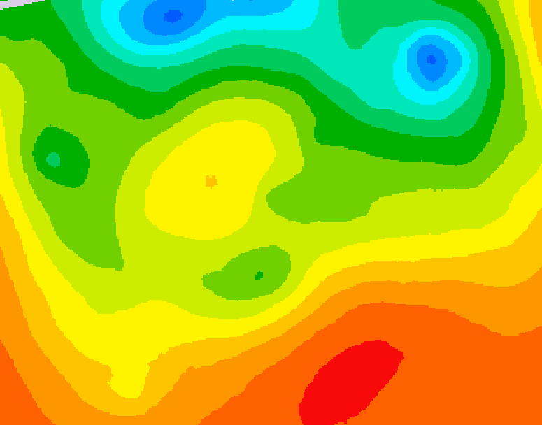 GDPS 500 millibar geopotential height 096 hour forecast chart for Canada based on 2026/06/27 0000Z data