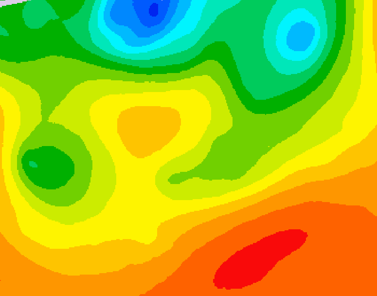 GDPS 500 millibar geopotential height 120 hour forecast chart for Canada based on 2026/06/27 0000Z data
