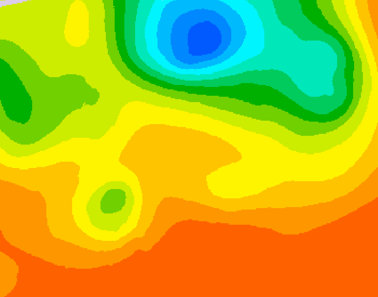 GDPS 500 millibar geopotential height 192 hour forecast chart for Canada based on 2026/06/27 0000Z data