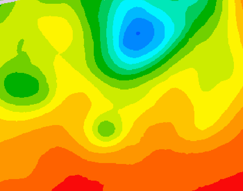 GDPS 500 millibar geopotential height 234 hour forecast chart for Canada based on 2026/06/27 0000Z data