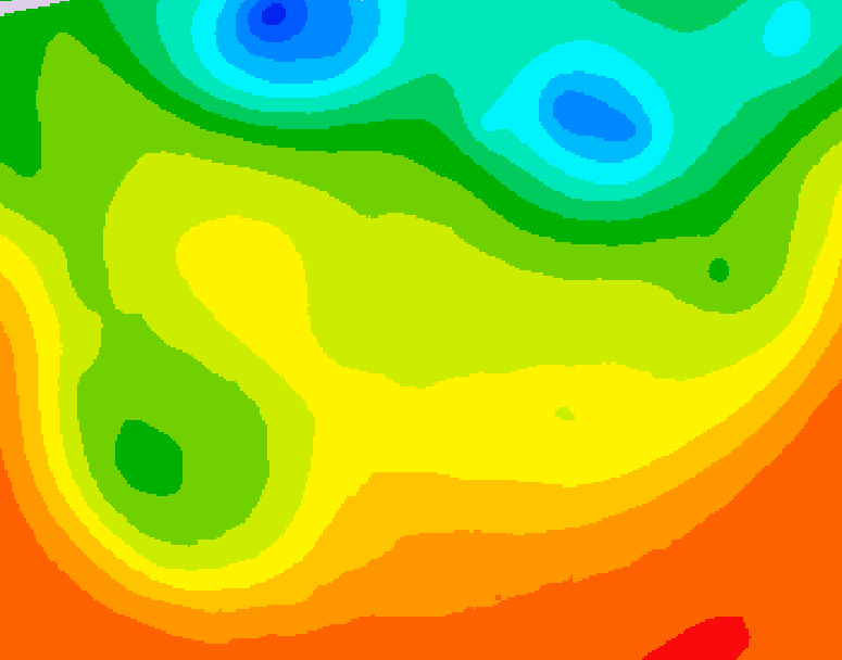 GDPS 500 millibar geopotential height 006 hour forecast chart for Canada based on 2026/06/27 1200Z data