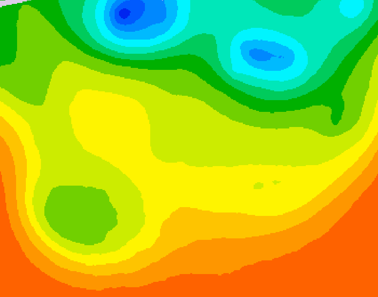 GDPS 500 millibar geopotential height 012 hour forecast chart for Canada based on 2026/06/27 1200Z data