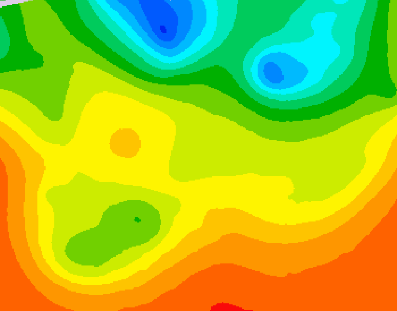 GDPS 500 millibar geopotential height 030 hour forecast chart for Canada based on 2026/06/27 1200Z data