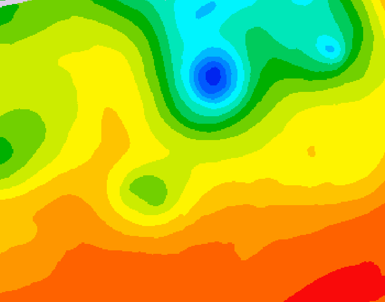 GDPS 500 millibar geopotential height 210 hour forecast chart for Canada based on 2026/06/27 1200Z data